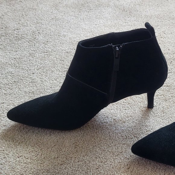 Fayla Black Suede Booties - Picture 7 of 9